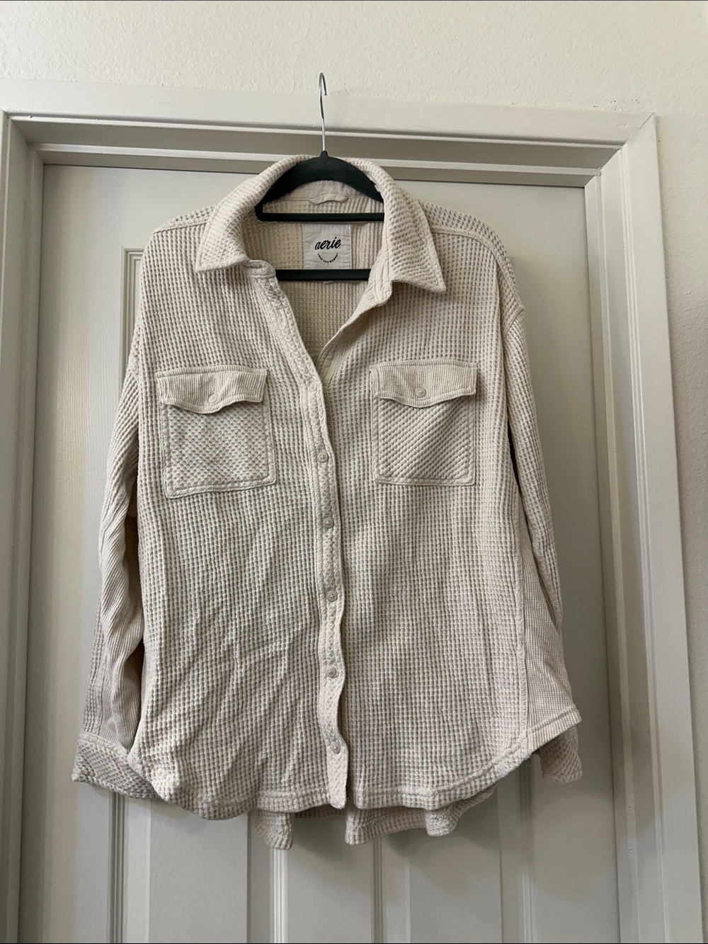 Aerie lumberjane top